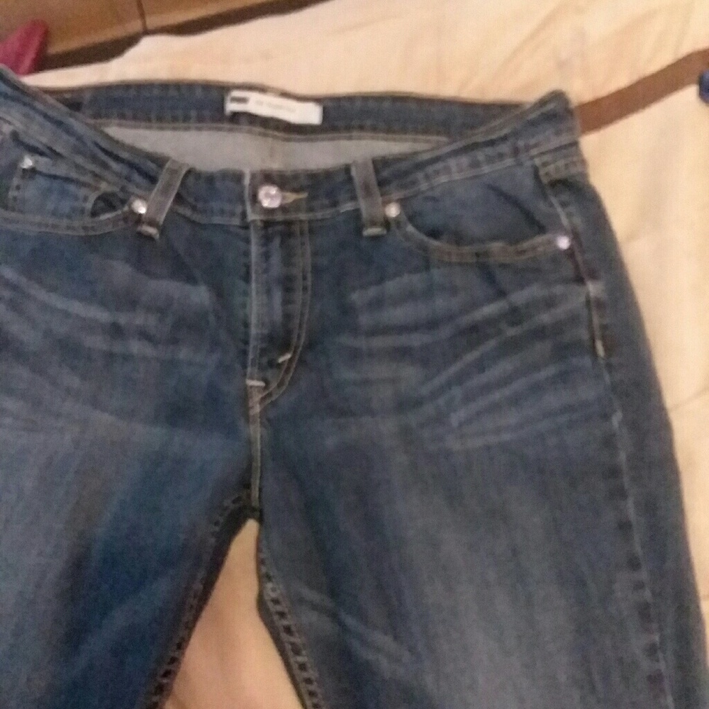 Levis 518 Superlow denim flare jeans sz 13 - Picture 4 of 8